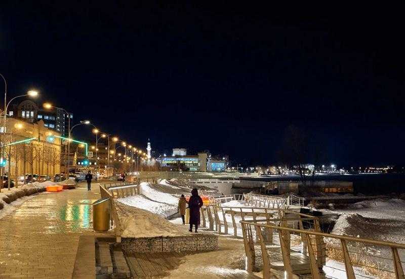 Кабан Казанское озеро Зима