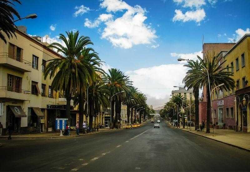 Город Асмара, столица Эритреи