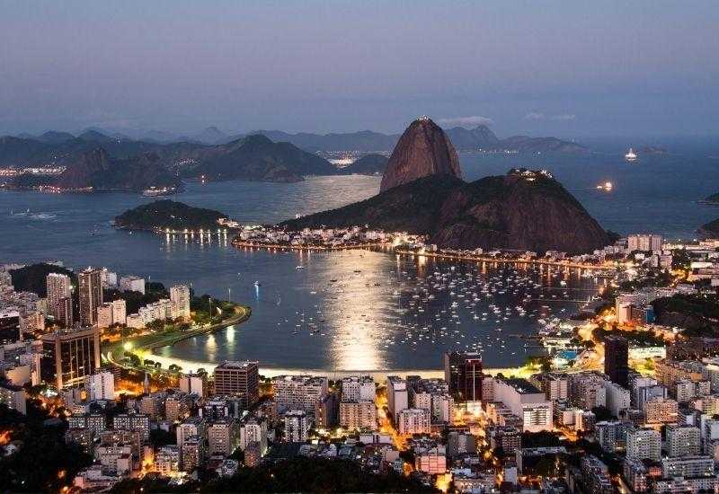Город Рио-де-Жанейро в Бразилии
