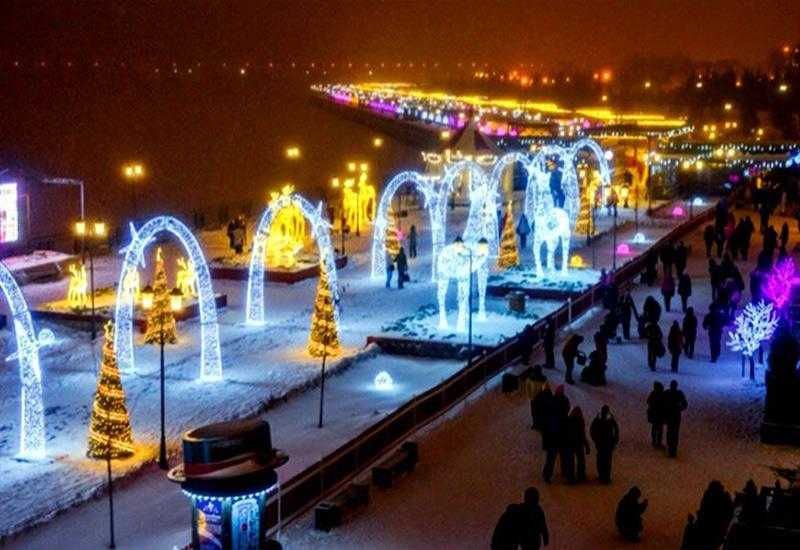 Парк Горького Казань Новый год