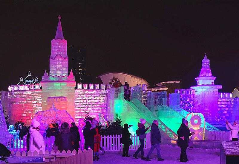 Новый год в парке Победы в Москве, Россия