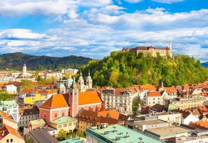 Панорама Любляны в европейской Словении