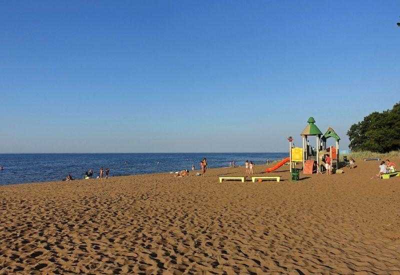 Детский пляж деревни Ушково