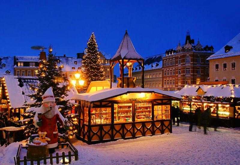 Гамбург Рождественский рынок Германия Рождество