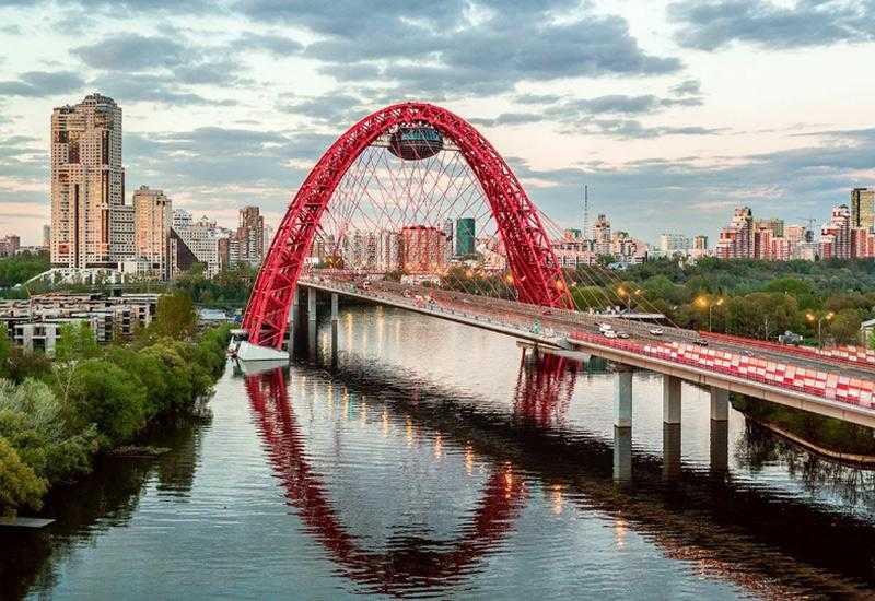 Смотровая площадка моста Живописная Москва самое красивое место